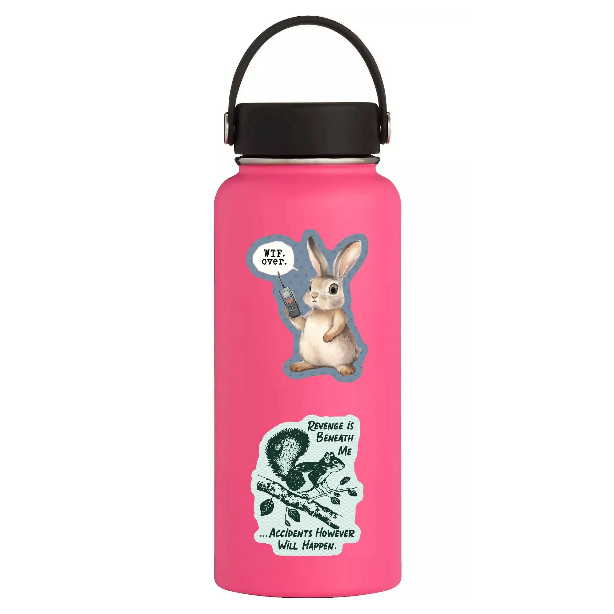 Juju and Moxie - Funny Bunny Rabbit Swear WTF High Quality Vinyl Sticker