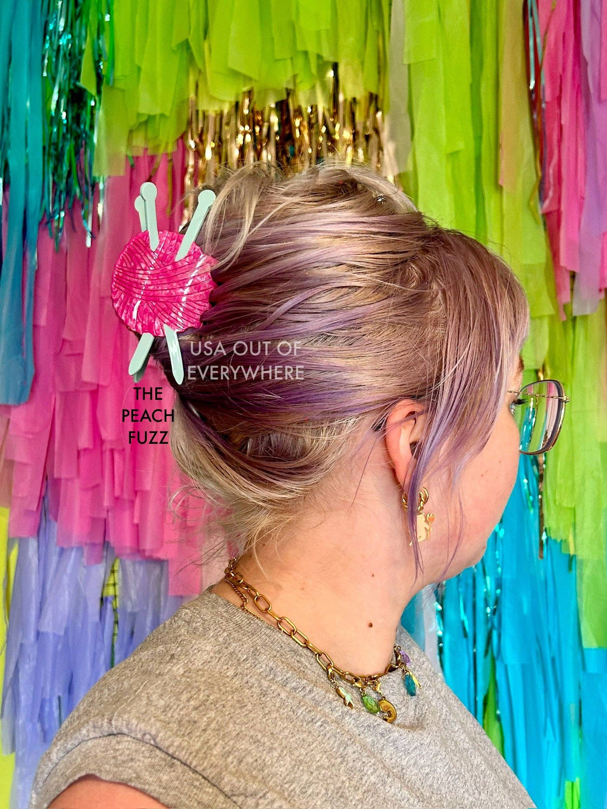 Knitting Needle Hair Claw: Perfect