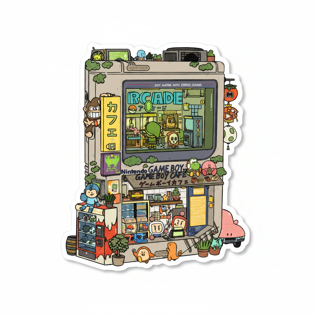 Gameboy Arcade Vinyl Sticker