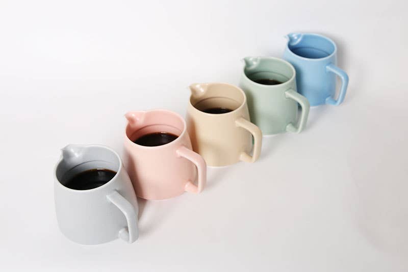 Origami - Ceramic Coffee Server - Matte Blue