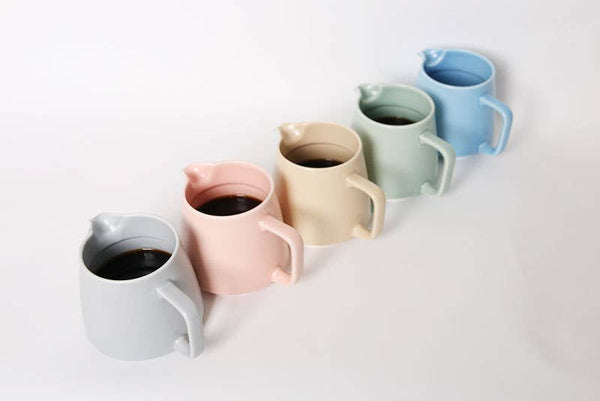 Origami - Ceramic Coffee Server - Matte Blue