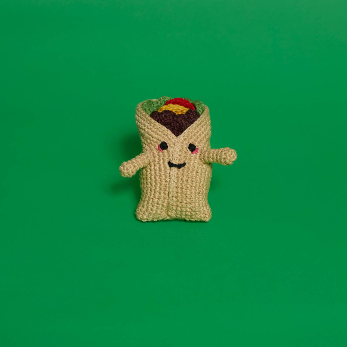 Ware of the Dog - Hand Crochet Cotton Dog Toy - Burrito