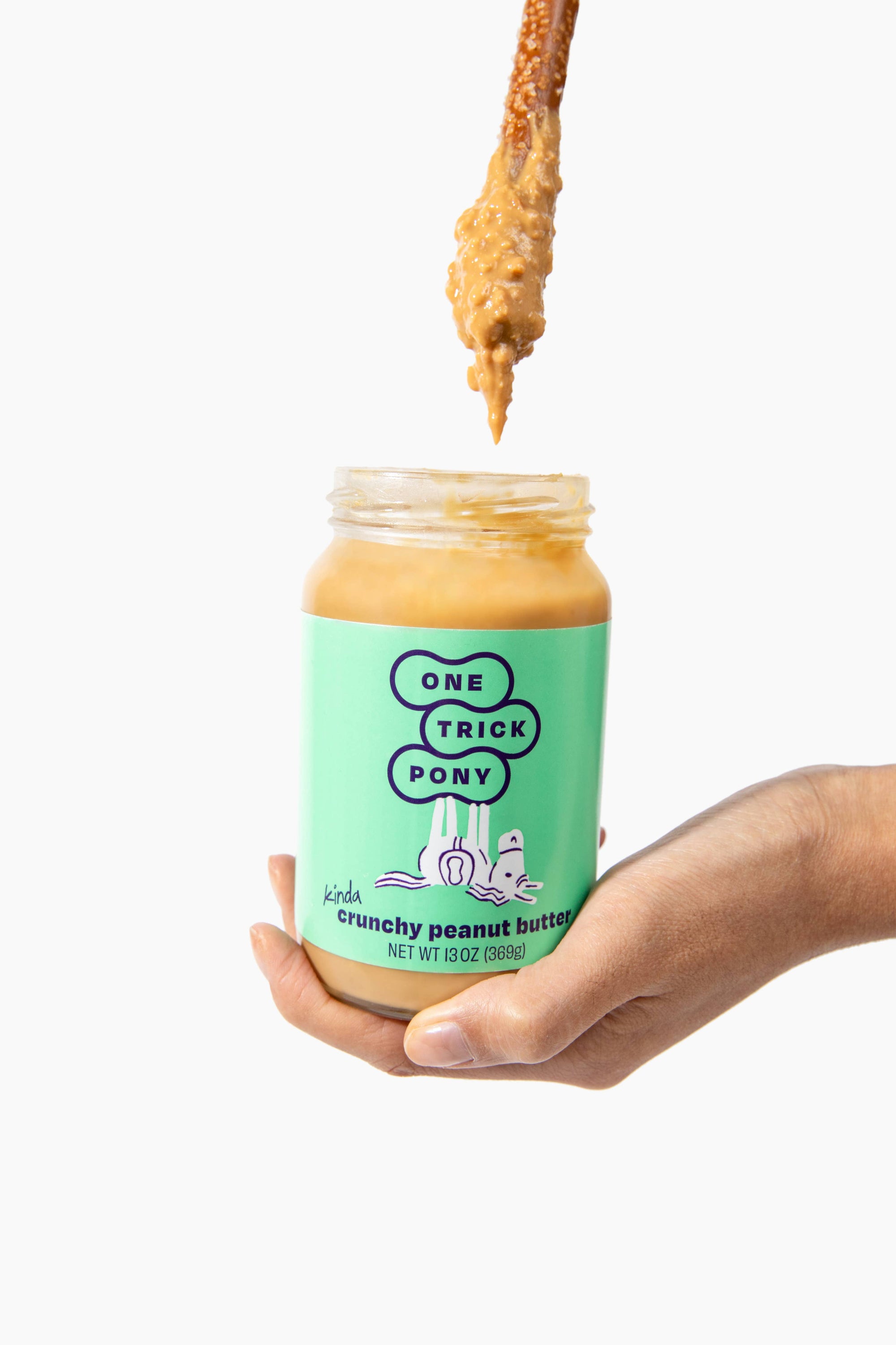 Kinda Crunchy All Natural Peanut Butter - 13oz Glass Jar - Space Camp