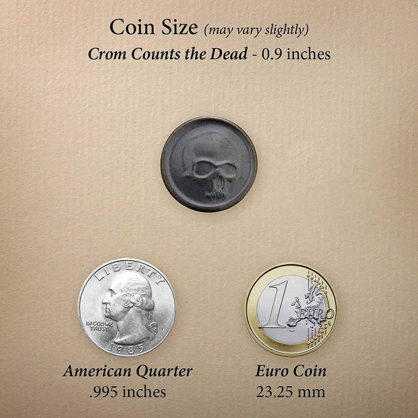 Shire Post Mint - Black Skull of Crom Coin - Blackened Bronze
