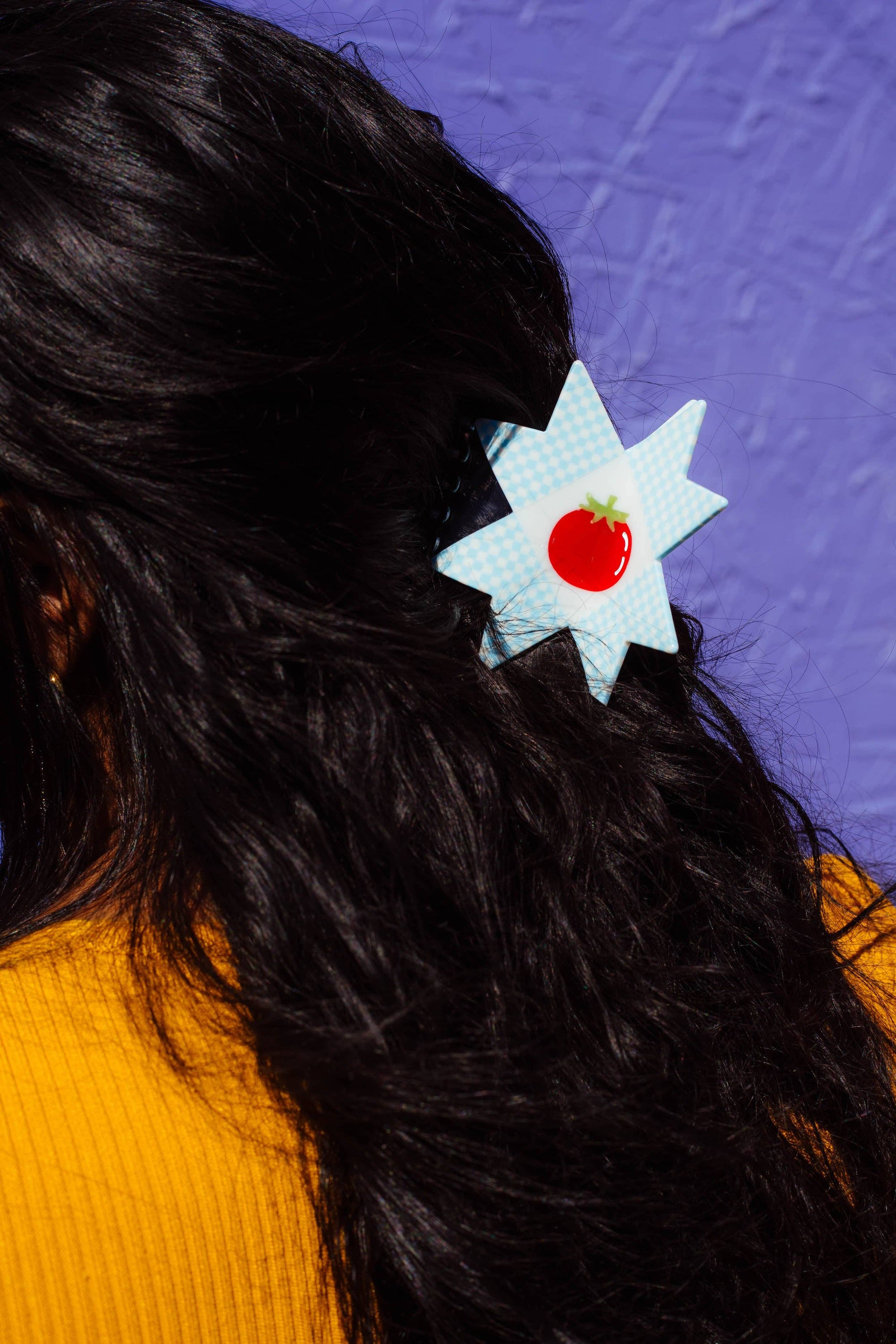 CHUNKS Hair Claw Clip - Tomato Quilt