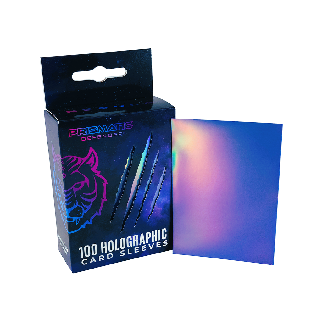 Prismatic Defender® - Holographic Card Sleeves - 3 Foil Designs - Black / Oracle