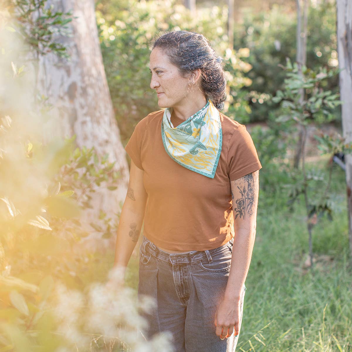 Organic Fair Trade Bandana: Pacific Northwest