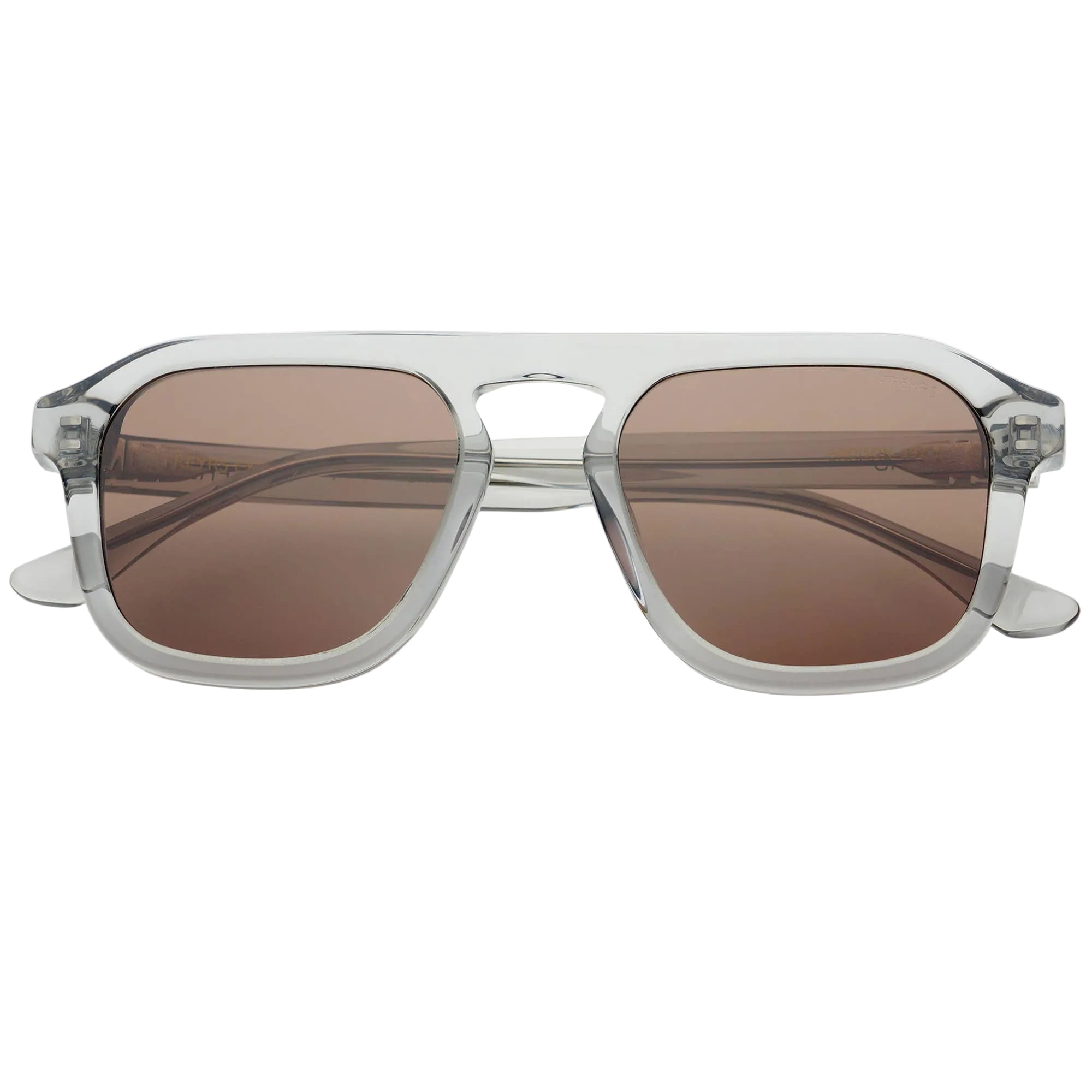 FREYRS - Addison Sunglasses - Crystal Gray/Brown