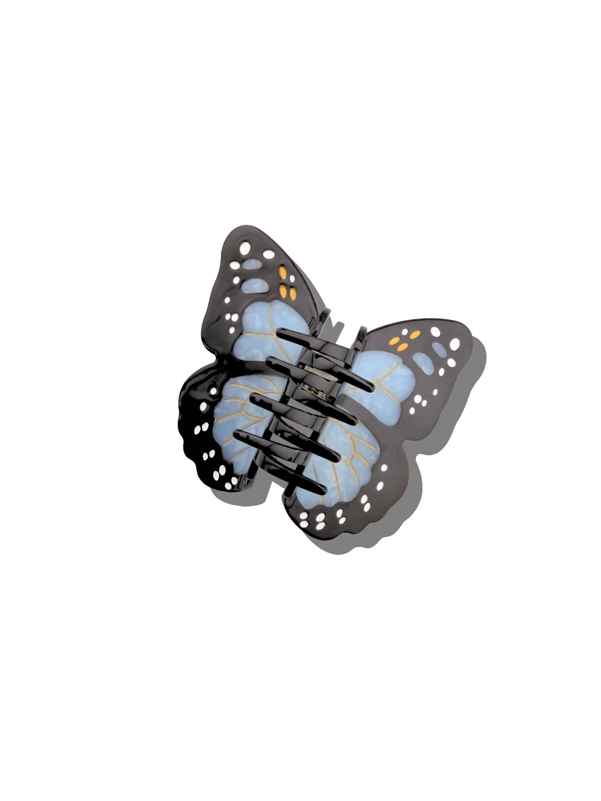 Solar Eclipse - Monarch Butterfly Claw Hair Clip - Pink