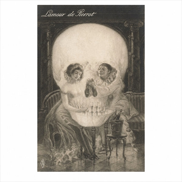 L'Amour de Pierot - Skull - Postcard