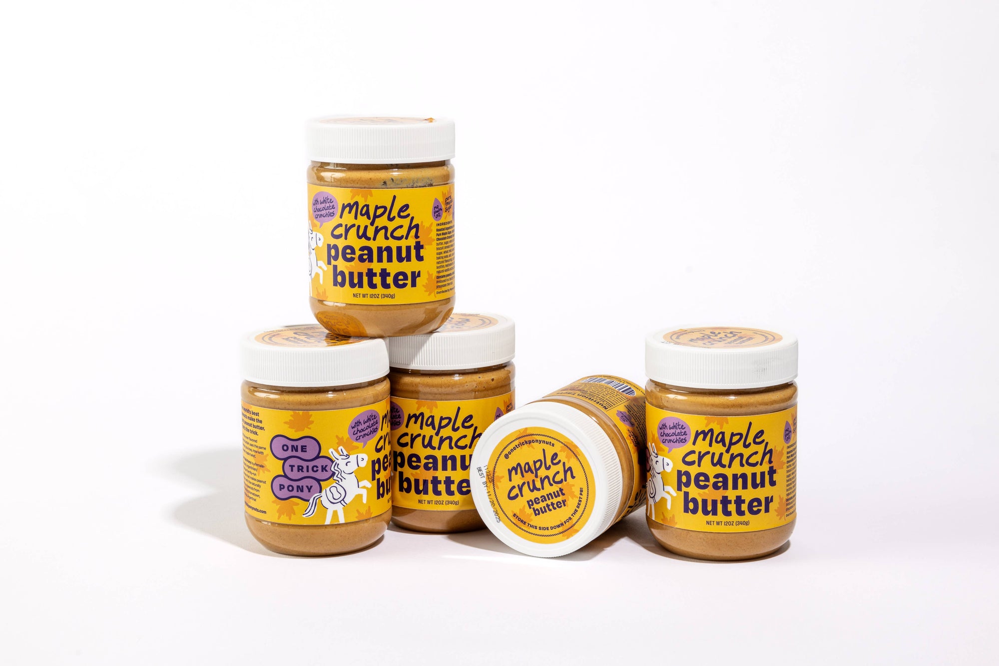 Maple Crunch Peanut Butter with White Chocolate Pearls