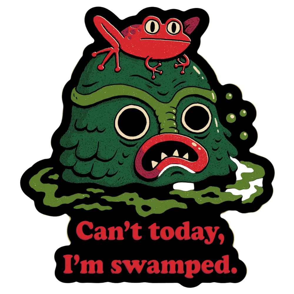 'I'm Swamped' Sticker