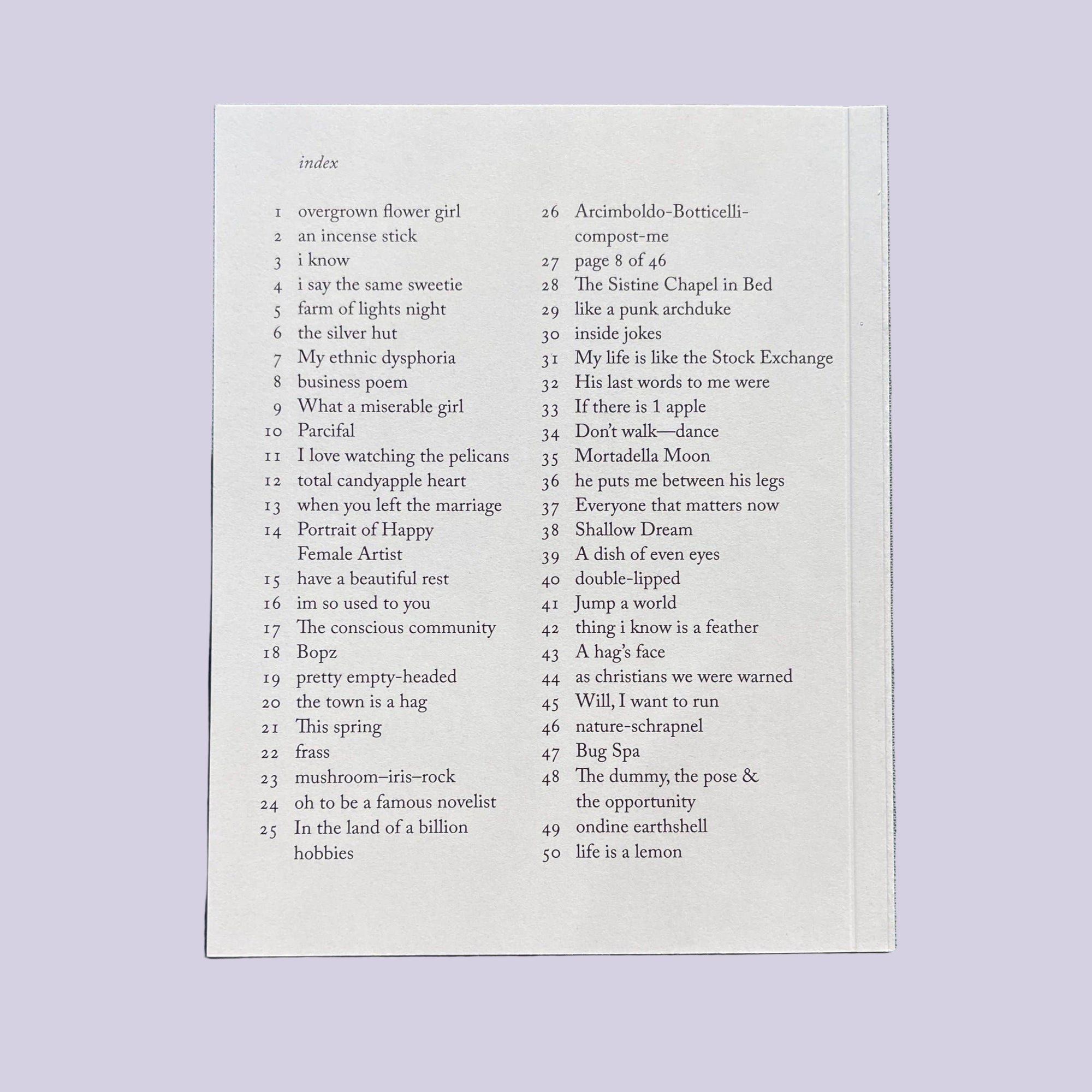 Fioretti - A collection of 50 Original Poems