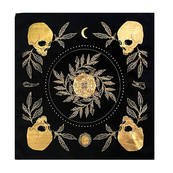 13th Press - Tarot Cloth - "Teeth and Bone"