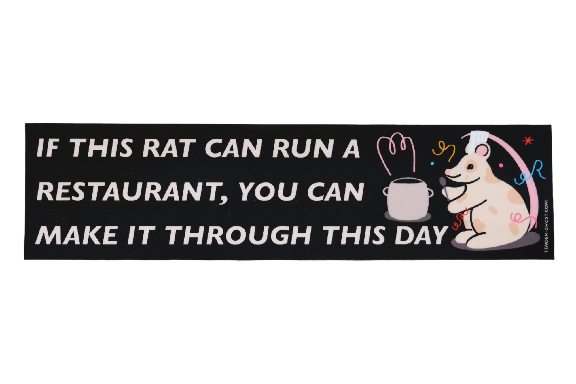 Rat Chef Bumper Sticker - Space Camp