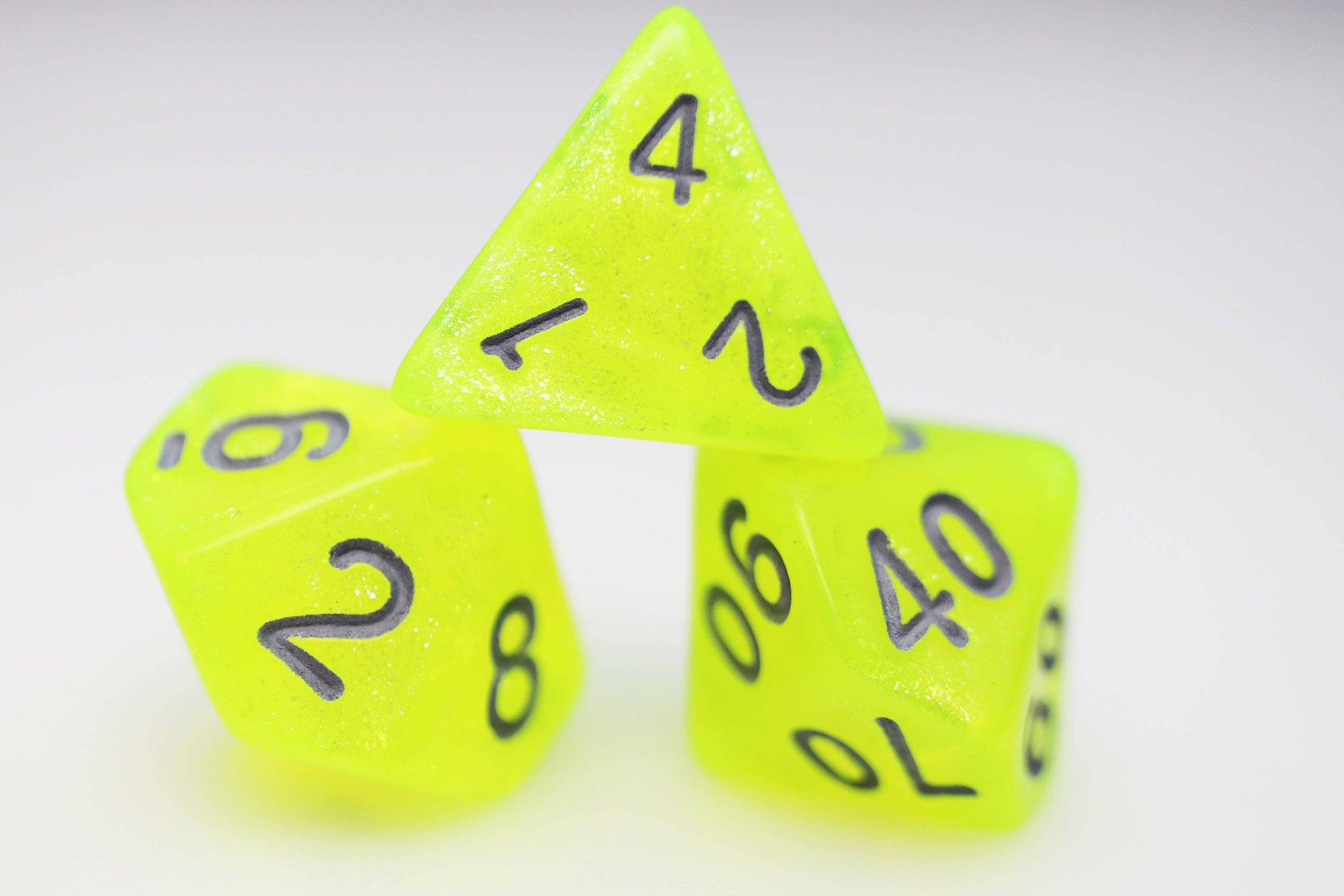 Radioactive Lemonade RPG Dice Set
