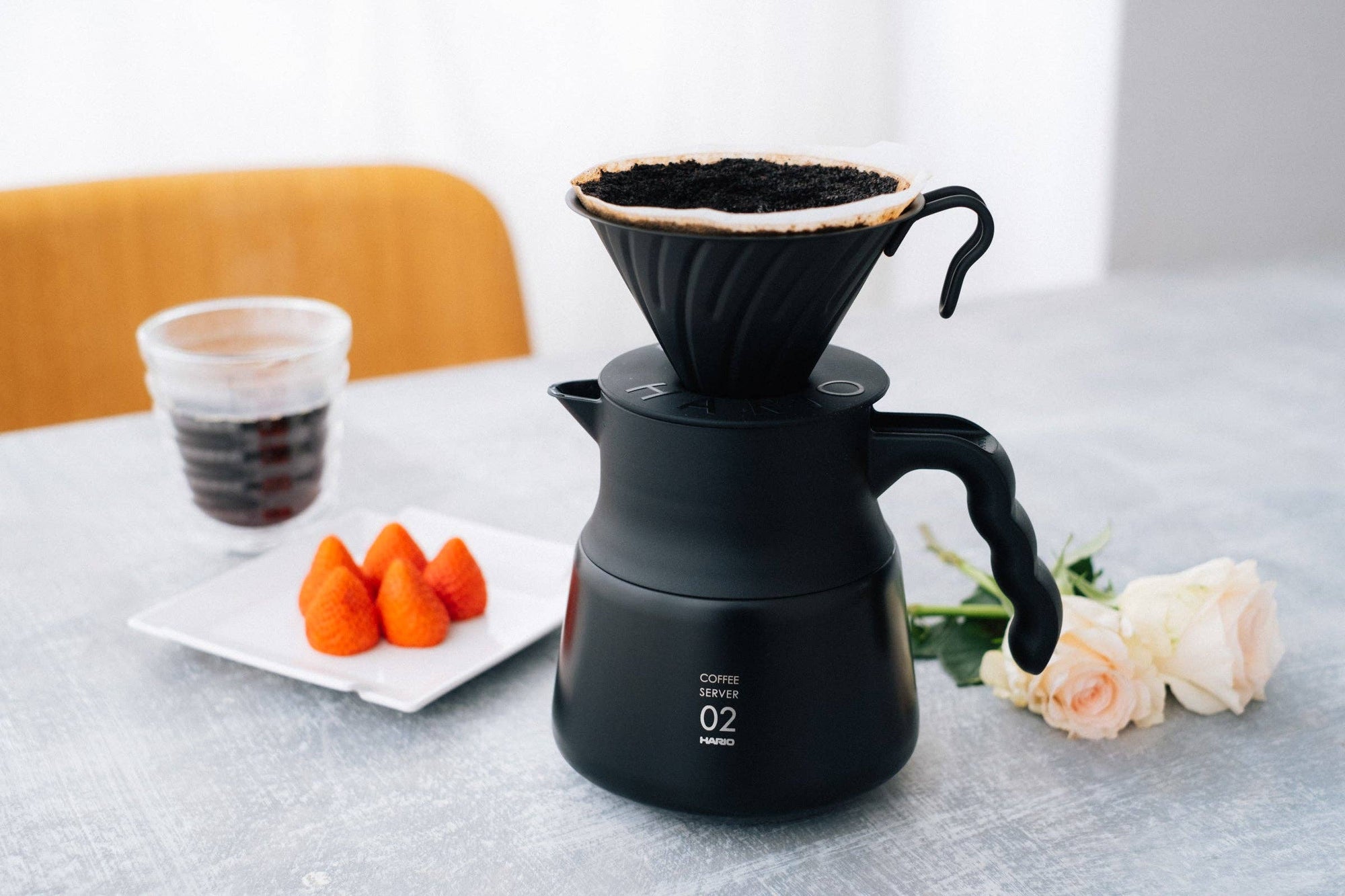 Hario- V60 Metal Coffee Dripper 02 - Silver