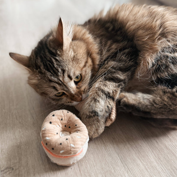 Lambwolf Collective - Cat Toy Set - Kitty Pizza & Bagel