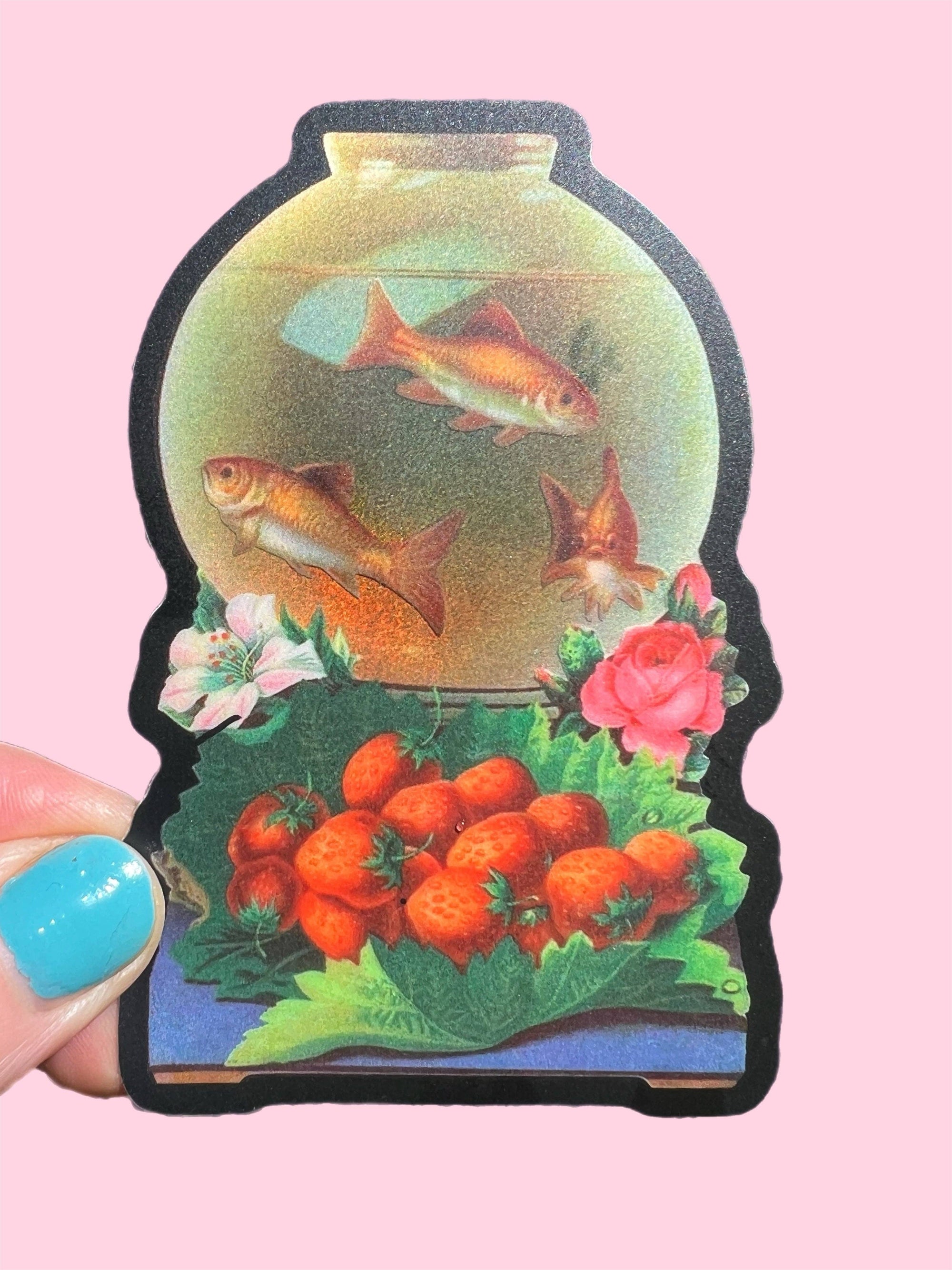 Goldfish Bowl 3" Sticker
