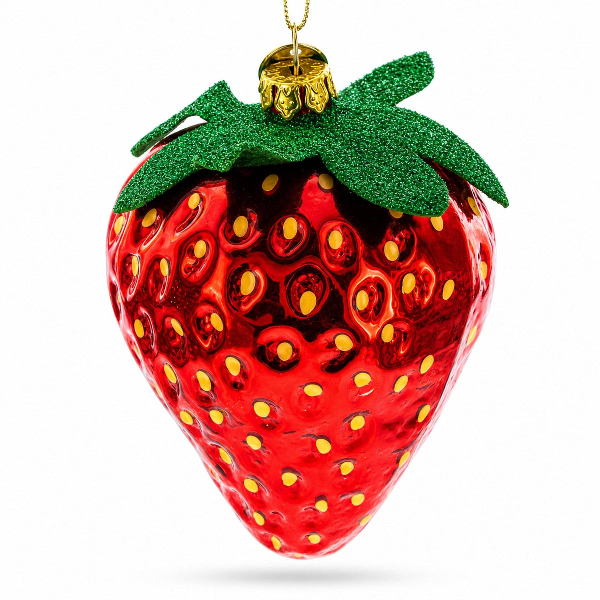 Juicy Strawberry - Glass Ornament