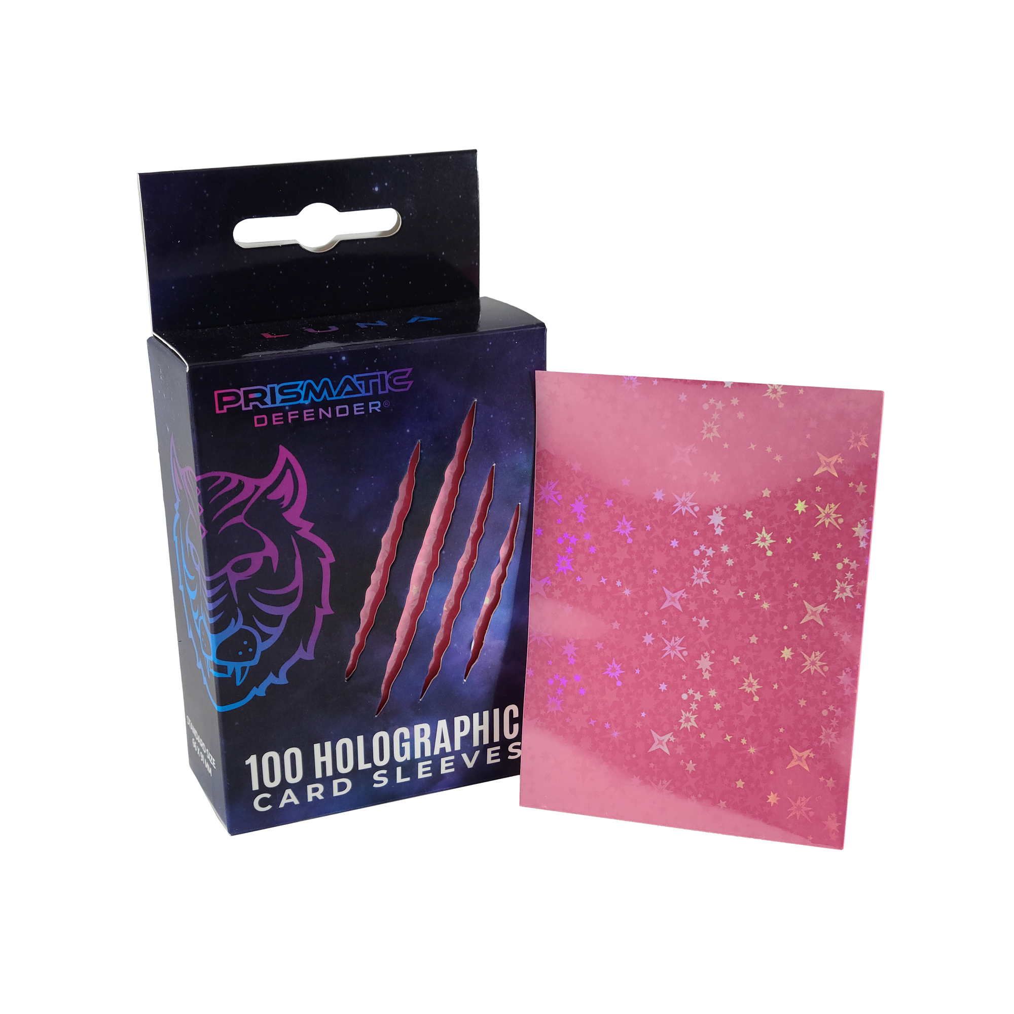 Prismatic Defender® - Holographic Card Sleeves - 3 Foil Designs - Dark Green / Starfield