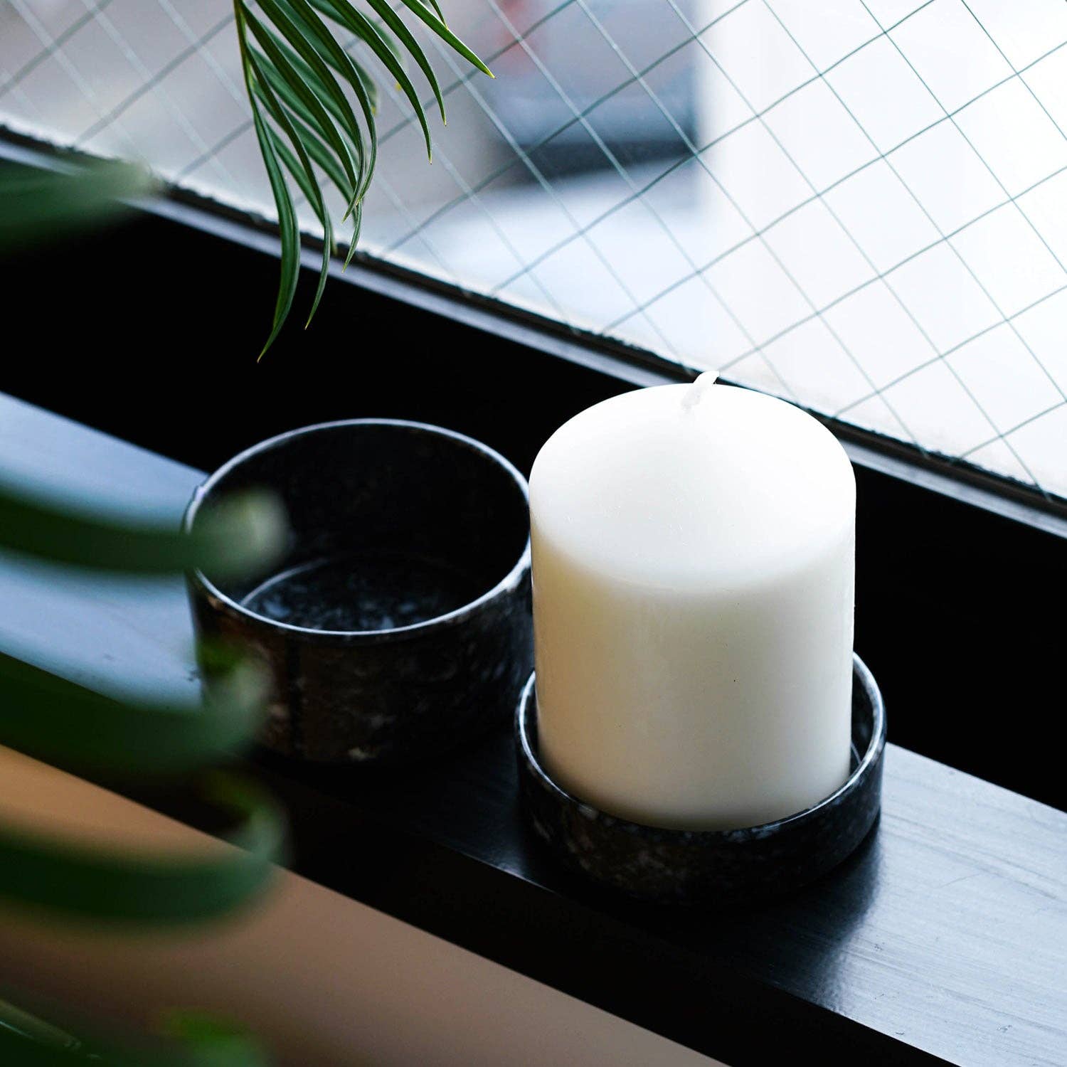 Penco - Marble Circle Desk Tray - Ivory