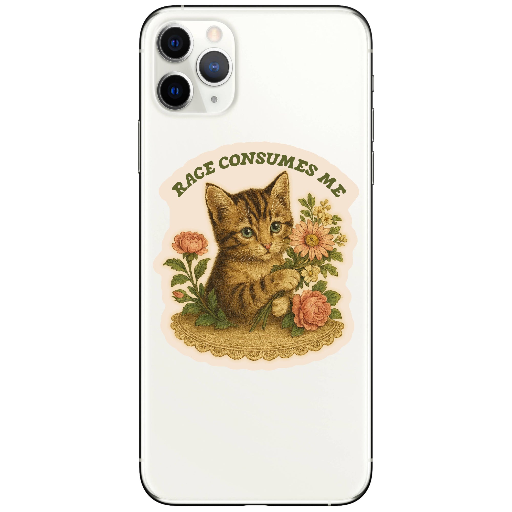 Juju and Moxie - Feisty Kitty Cat Sarcastic Cute High Quality Vinyl Sticker