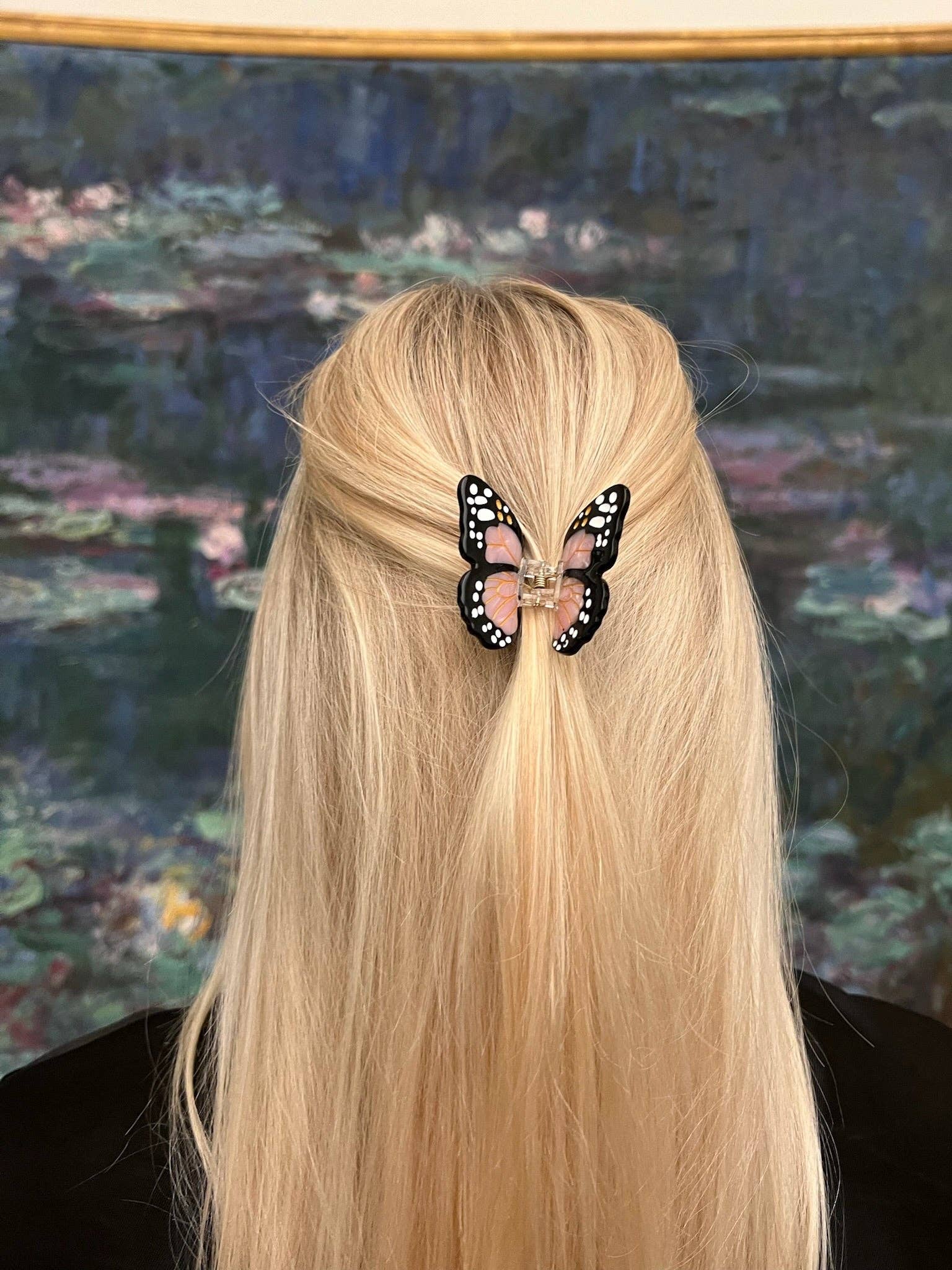 Solar Eclipse - Mini Monarch Butterfly Claw Hair Clip: Baby Blue - Limited Edition