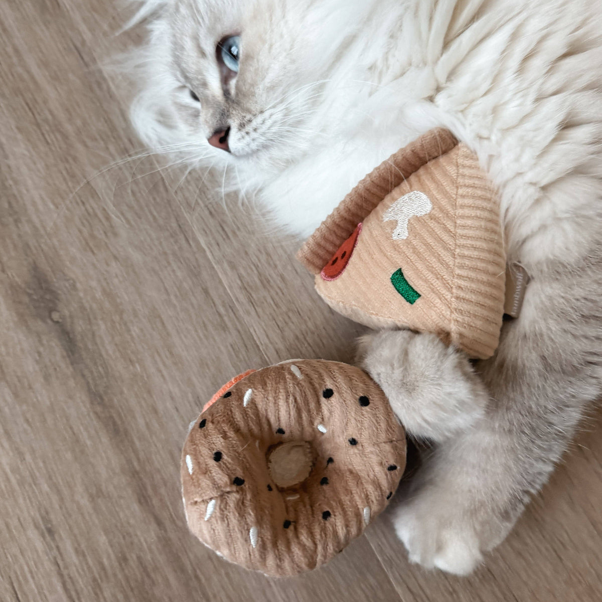 Lambwolf Collective - Kitty Pizza & Bagel Cat Toy Set