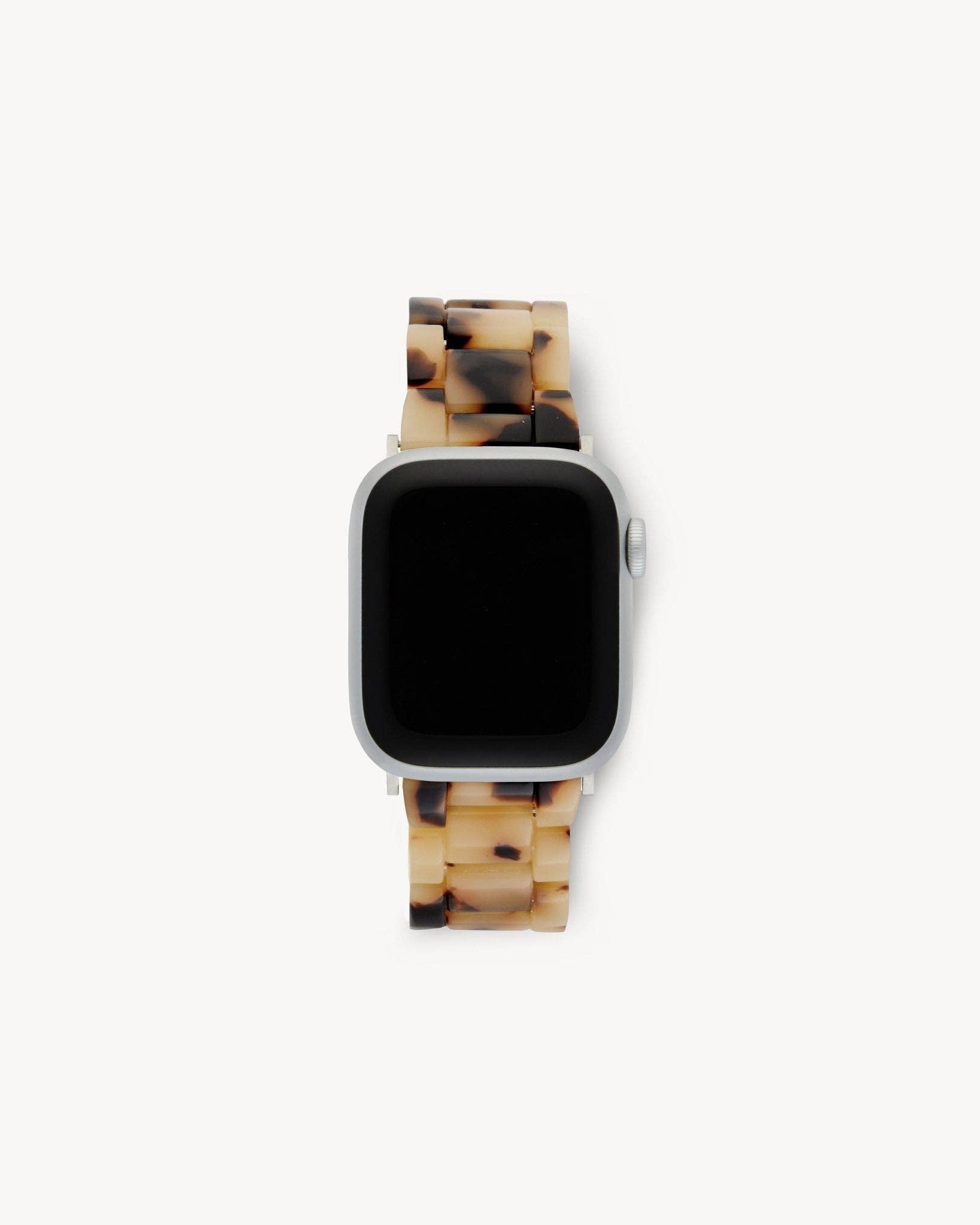 MACHETE - Apple Watch Band in Blonde Tortoise: Universal Fit / Black Hardware