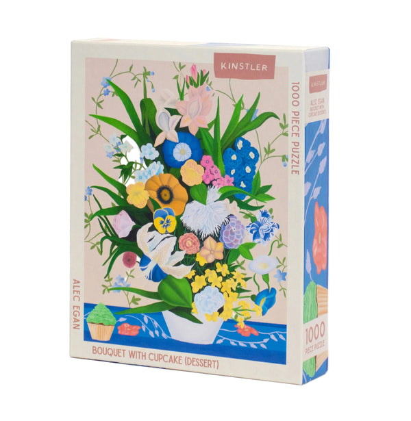 Kinstler Puzzles - Bouquet with Cupcake (dessert)