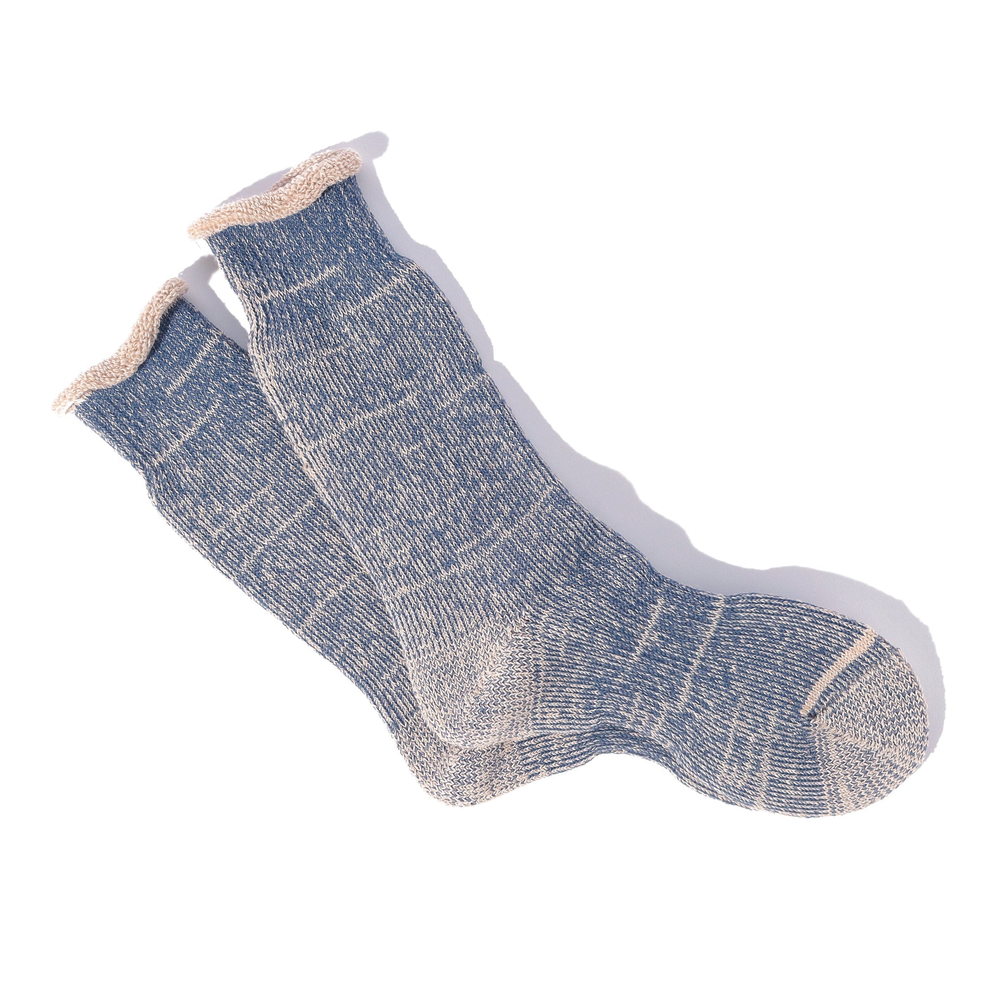 Anonymous Ism - Hemp Thick Pile Crew Sock - Navy Melange