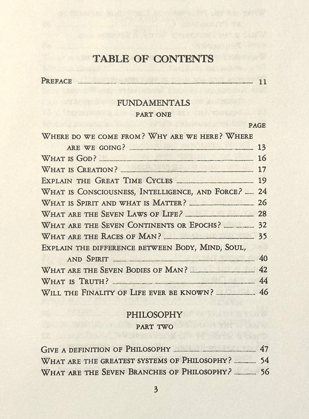Questions & Answers: Fundamentals of the Esoteric Sciences