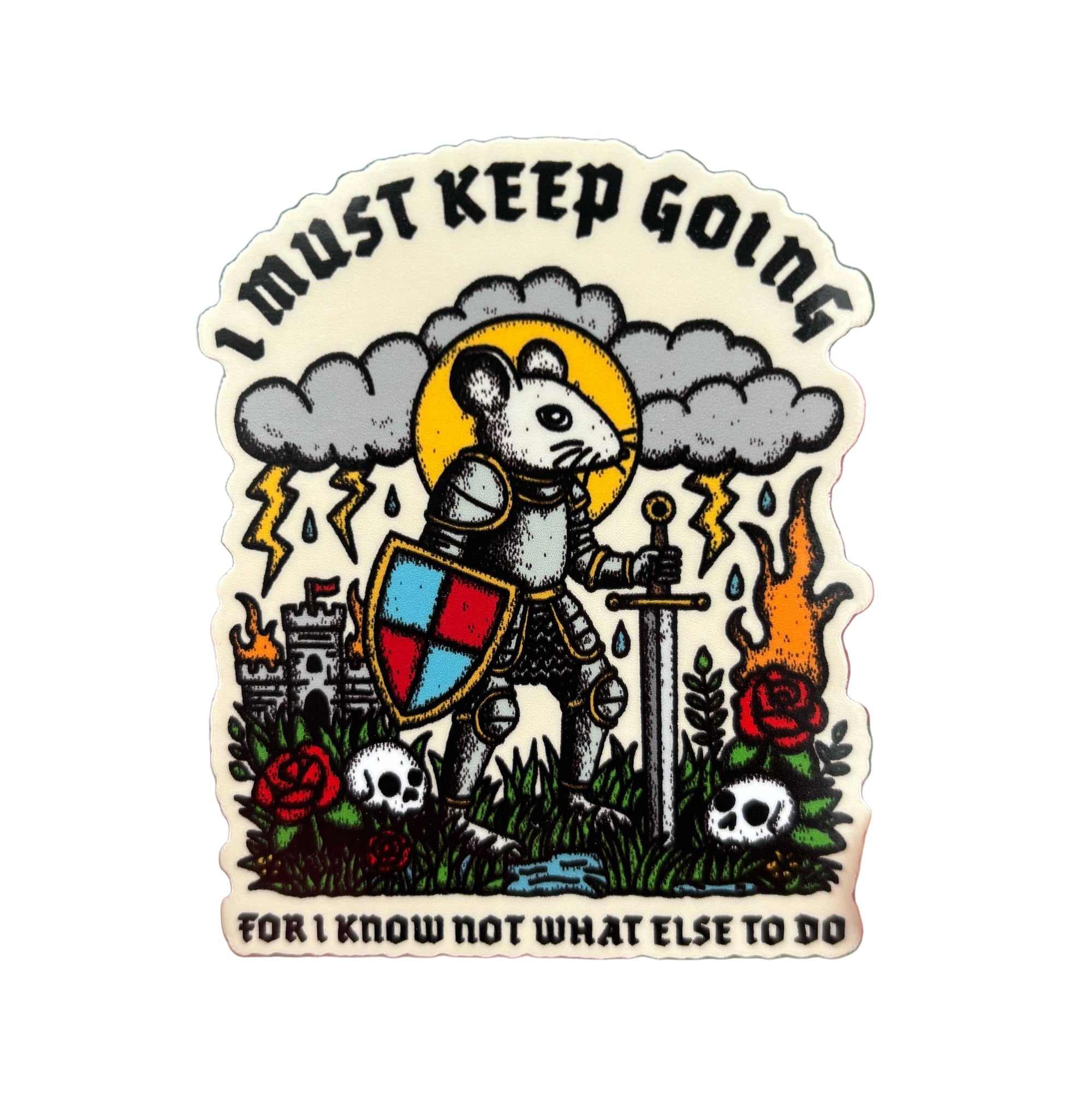 I must keep going sticker