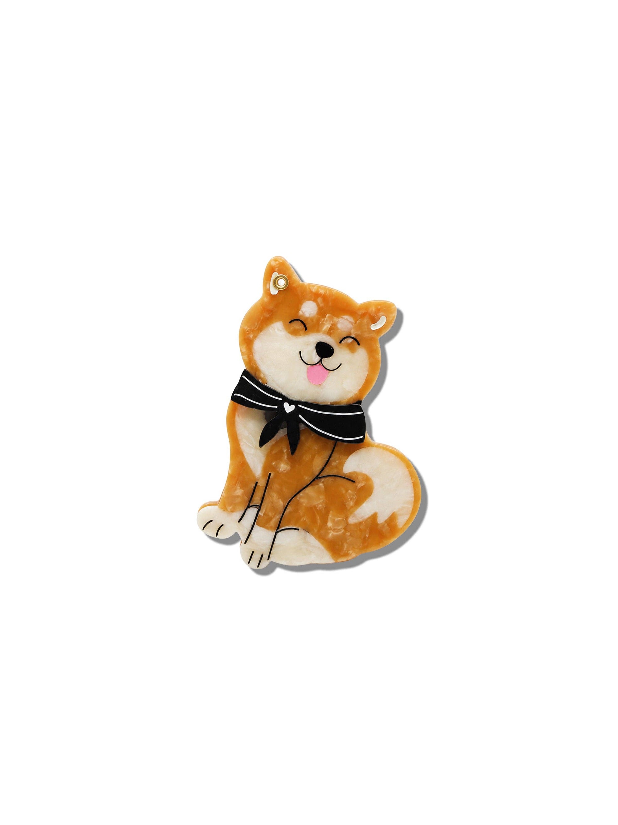 Solar Eclipse - Compact Mirror - Shiba Inu