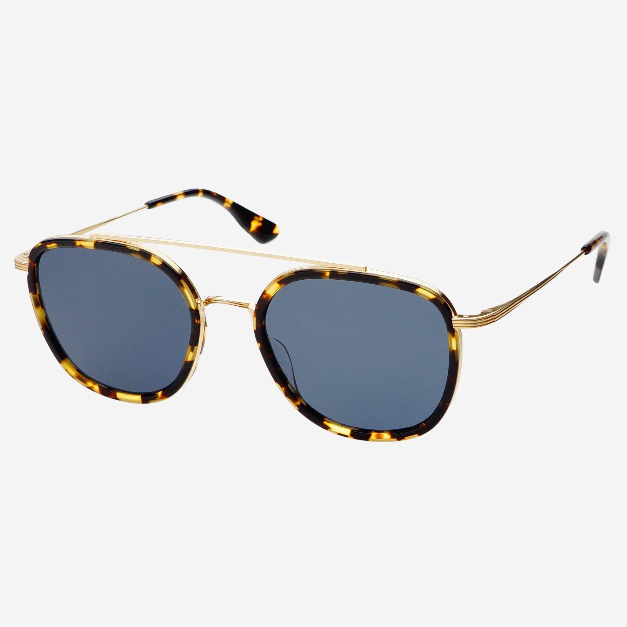 FREYRS Eyewear - Weston Acetate Round Unisex Sunglasses: Yellow Tortoise / Gray