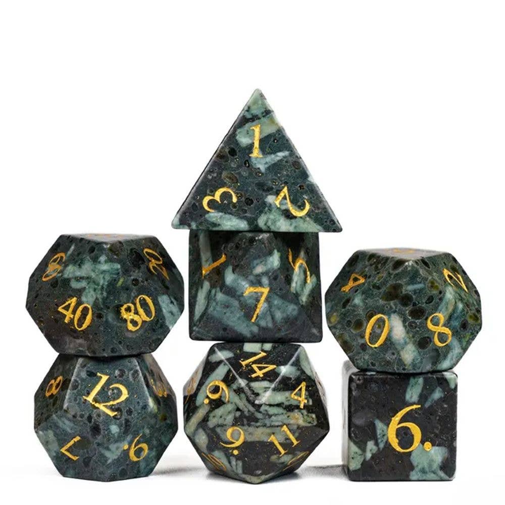 Verdant Core - Stone Dice Set