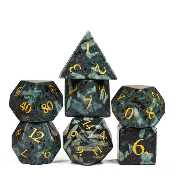 Verdant Core - Stone Dice Set