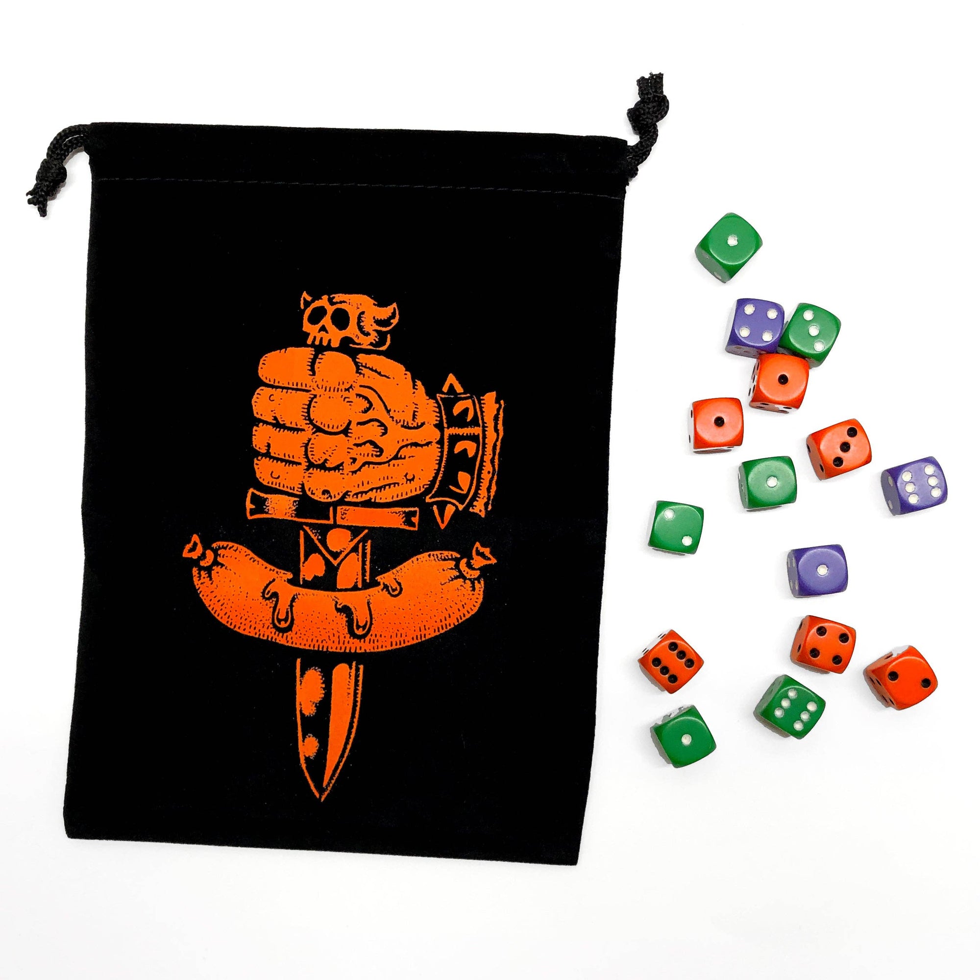 GOBLINKO - Dungeon Degenerates Dice Bag & Dice at Space Camp in Portland, Oregon