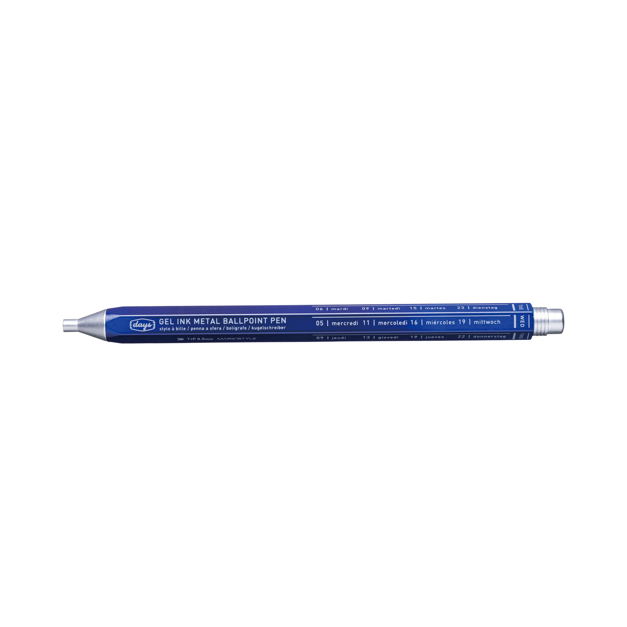 MARK'STYLE - Gel Metal Ballpoint Pen - White