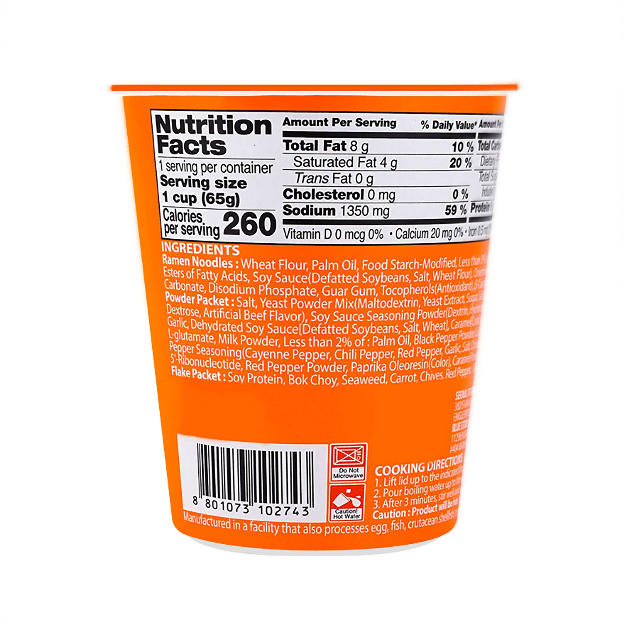 Samyang Original Ramen Cup Noodles– 65g (Pack of 6 Cups)