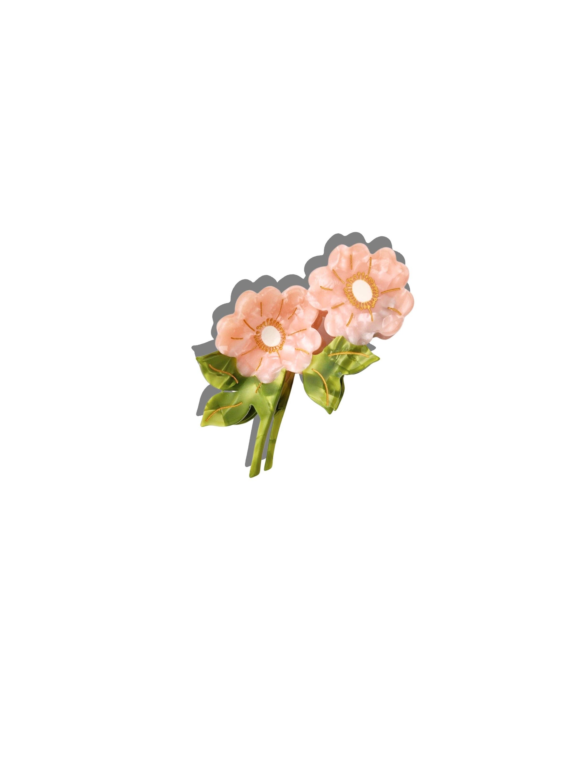 Solar Eclipse - Wild Roses Claw Hair Clip