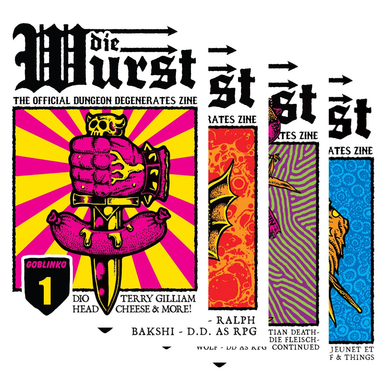 GOBLINKO - Die Wurst Zines 1-4 at Space Camp in Portland, Oregon