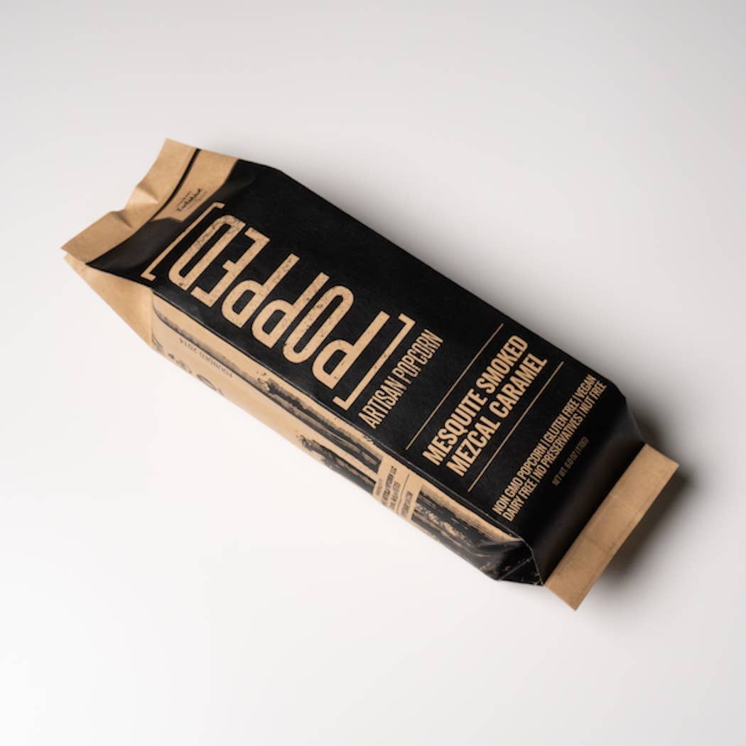 POPPED Artisan Popcorn - Mesquite Smoked Mezcal Caramel Artisan Popcorn