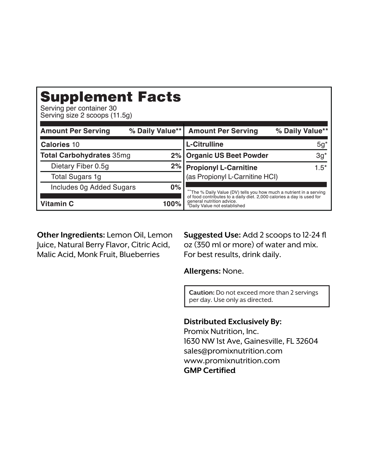 Promix - Blood Flow - Berry Beets