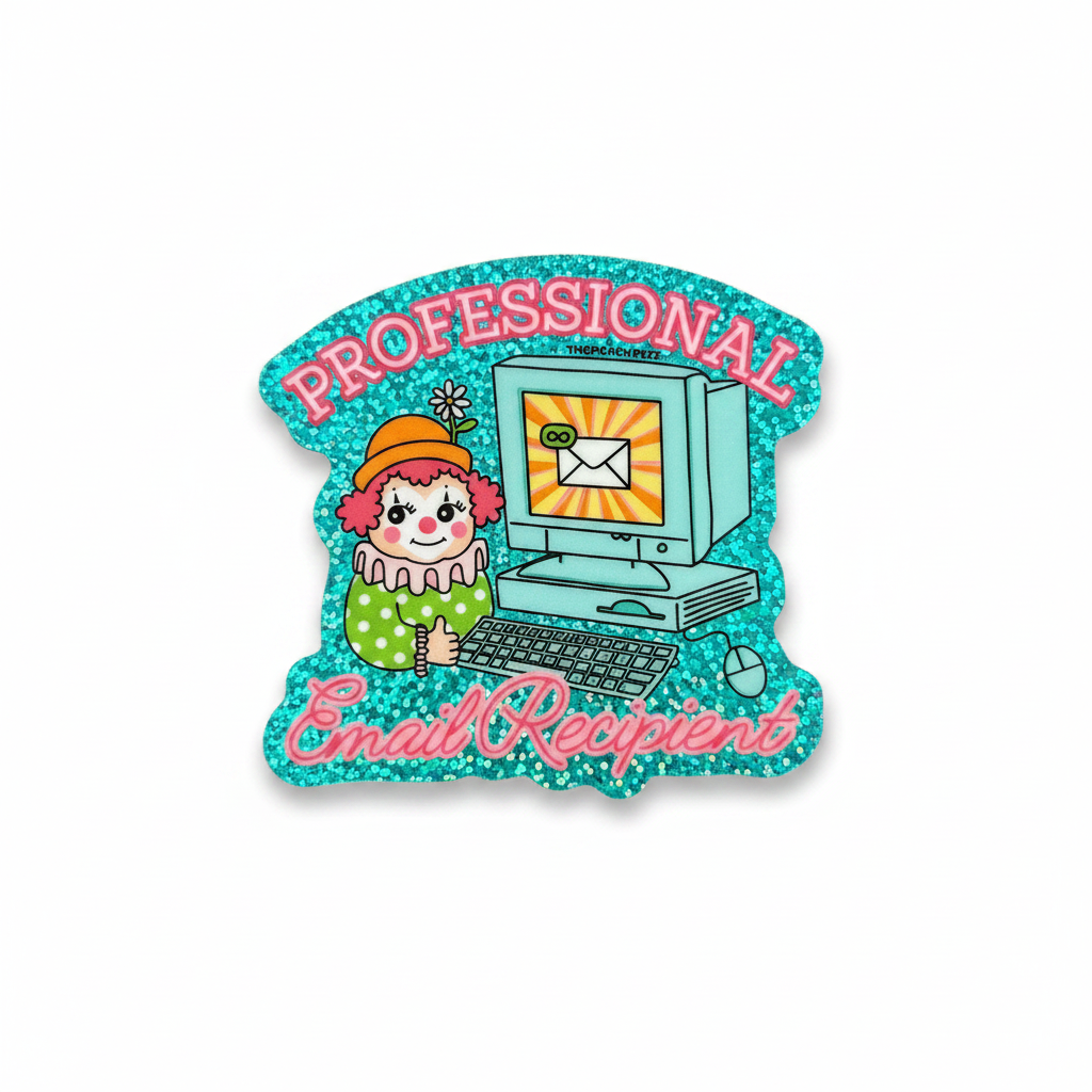 Professional Email Recipient Glitter Sticker
