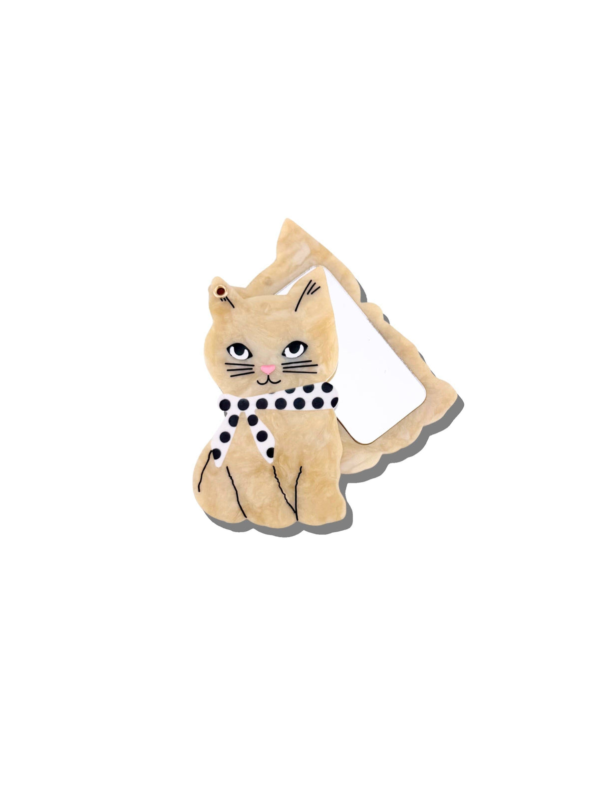 Solar Eclipse - Compact Mirror - Scarf Kitten