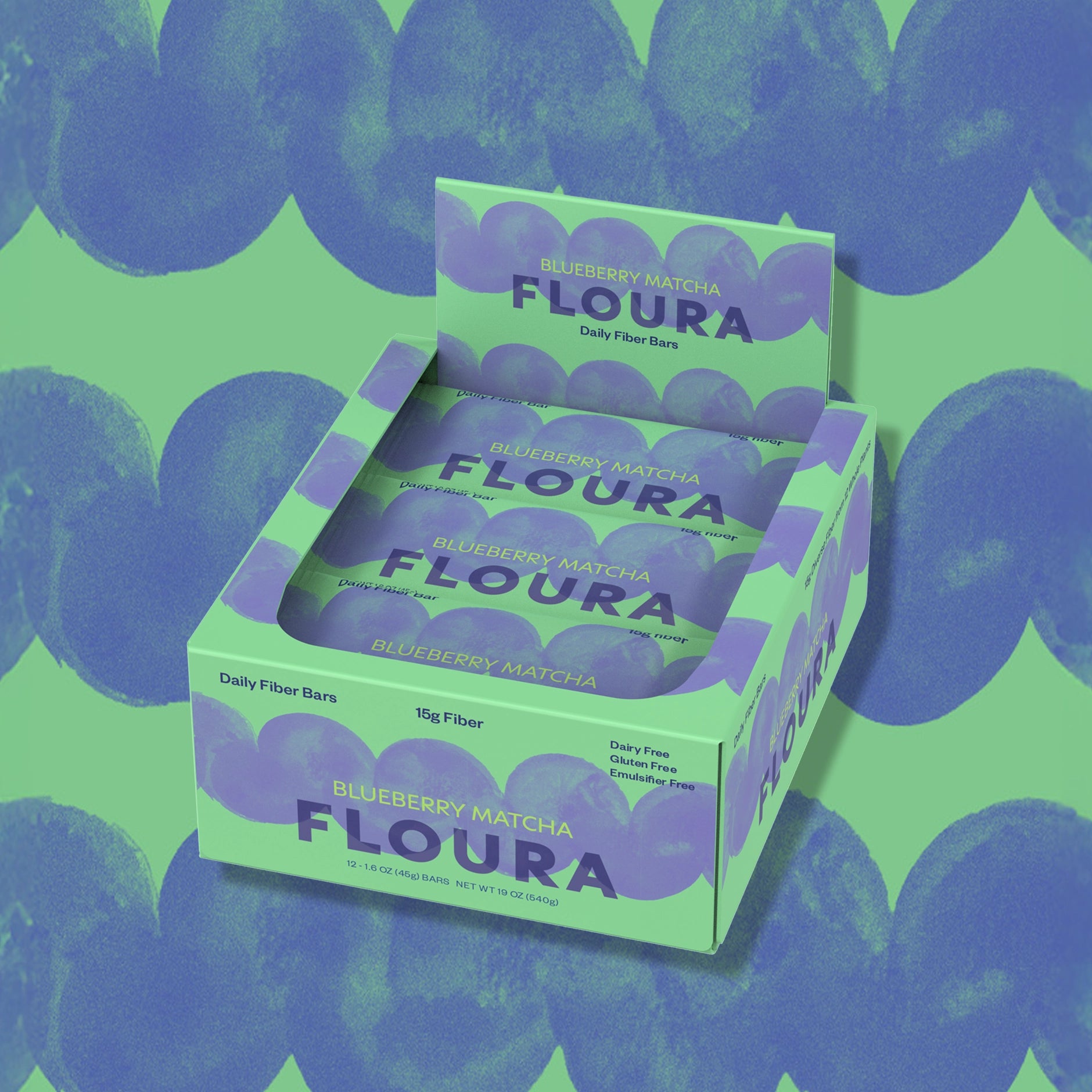 Floura - Daily Fiber Bar - Blueberry Matcha at Space Camp in Portland, Oregon