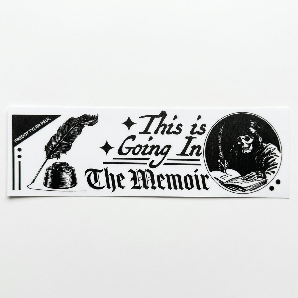 Freddy Tyler Paul - Bumper Sticker - 'The Memoir'