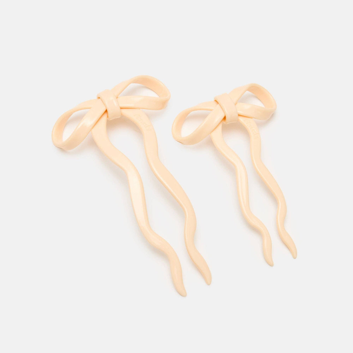 CHUNKS - Bow Hairpin - Large - Cream